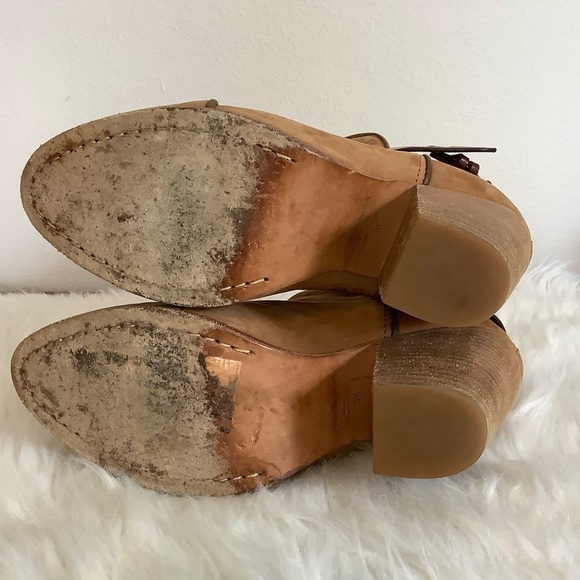 Rag & Bone Harrow Nubuck Suede Ankle Booties Sz-8 - Picture 9 of 11